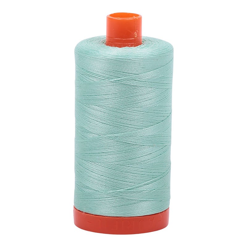 خيط قطن Aurifil Mako صلب 50 وات 1422 ياردة نعناع